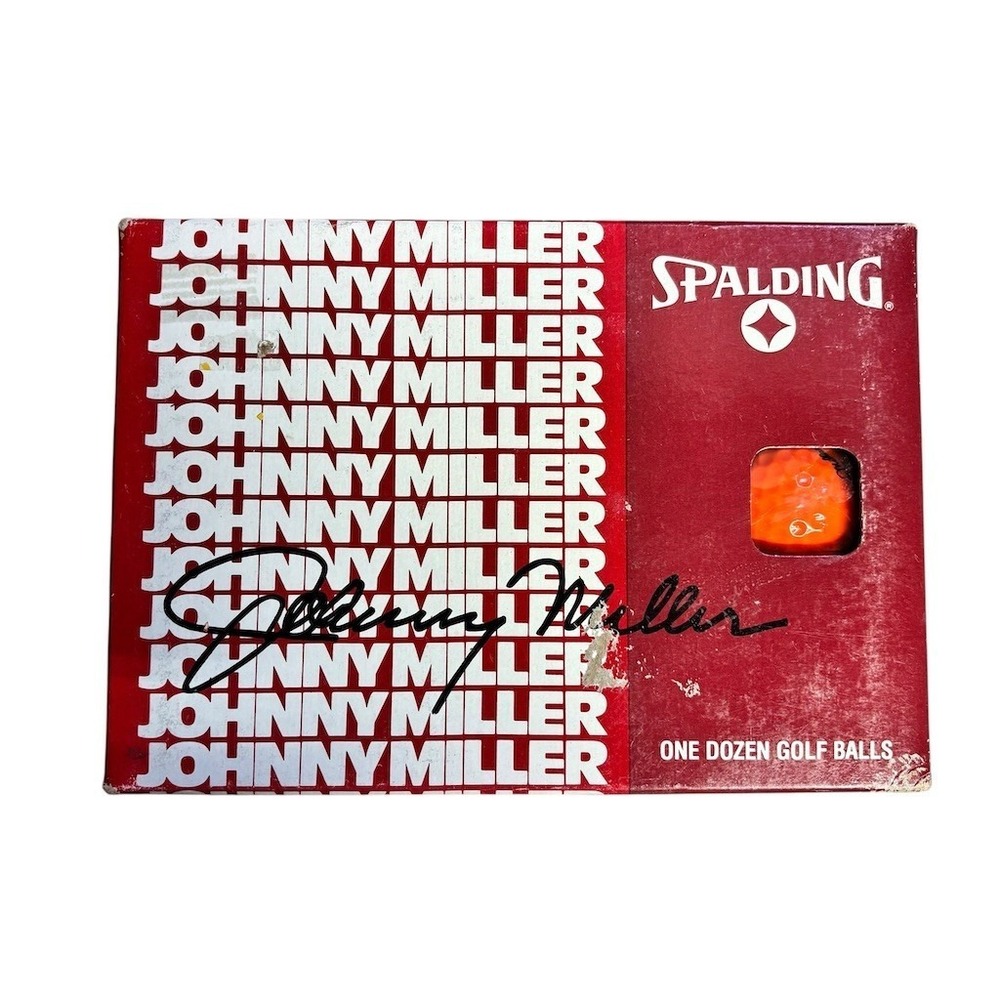 Vintage Spalding Johnny Miller Orange Golf Balls Lot 12 (4‎ Boxes of 3)